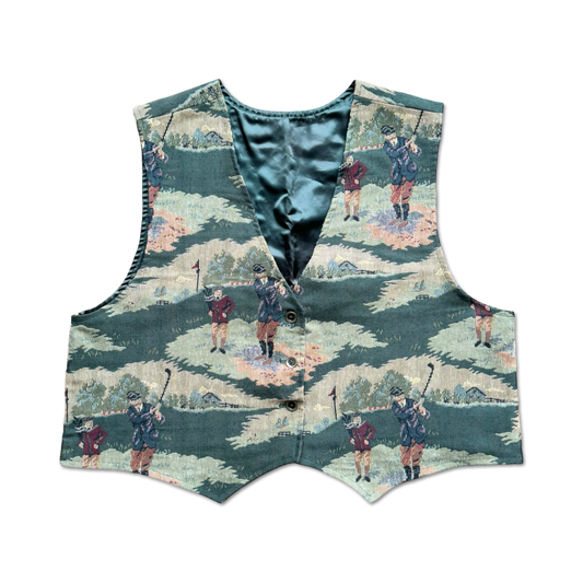 90's Tapestry Golf Vest