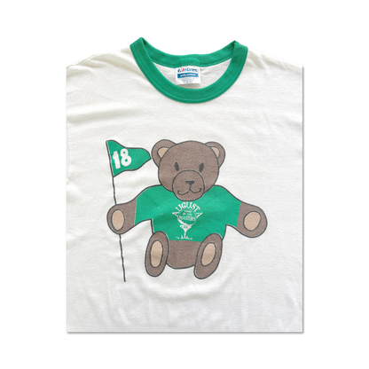 80's Augusta Home of the Masters Teddy Bear Ringer T-Shirt