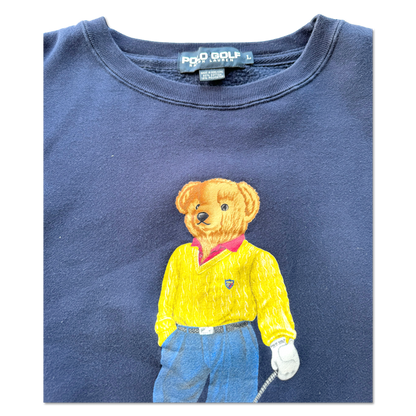 90's Polo Ralph Lauren Golf Bear Crewneck