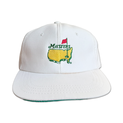 90's Masters Augusta National Leather Strapback Hat
