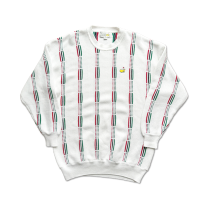 90's Masters Augusta National Vertical Stripe Sweater