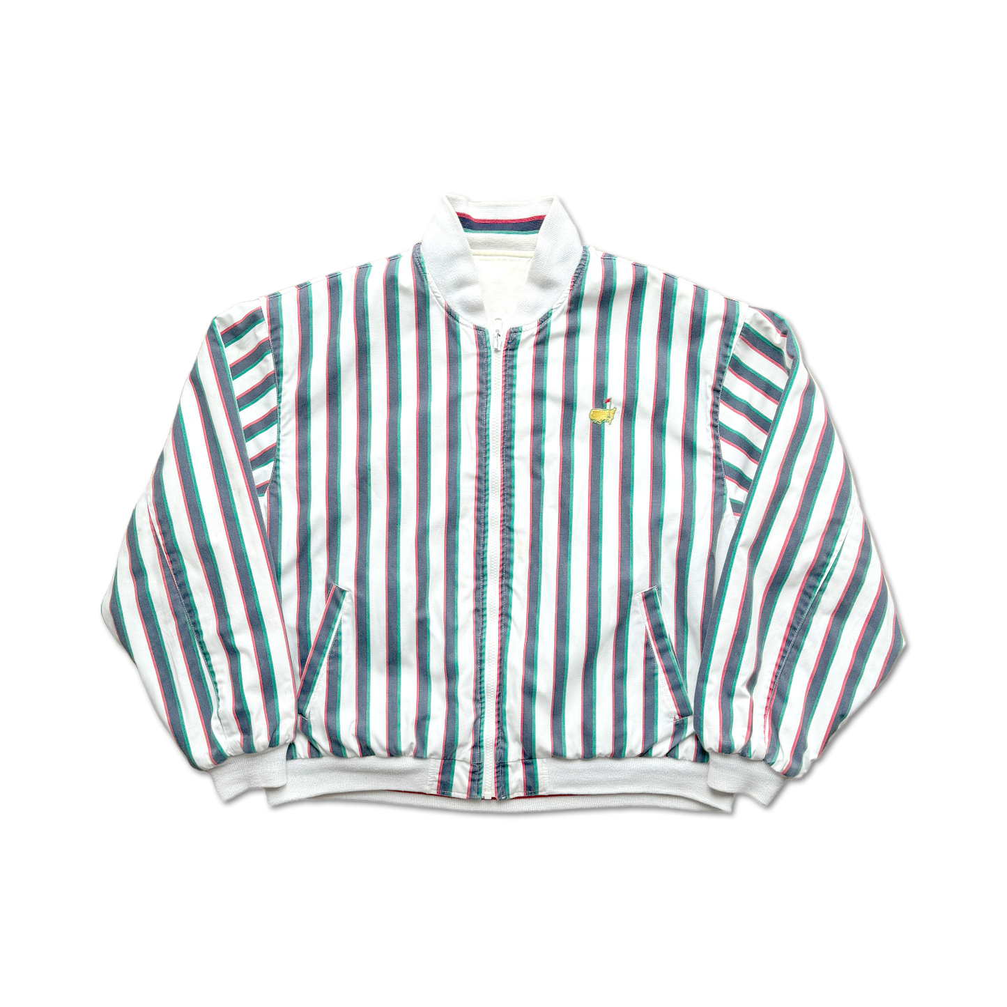 90's Masters Augusta National Reversible Striped Jacket