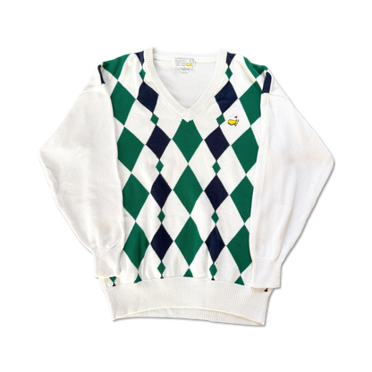 90's Masters Augusta National Argyle Knit Sweater