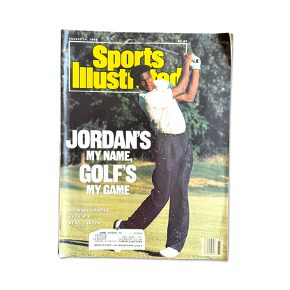 90's Michael Jordan Golf Leather Duffel Bag