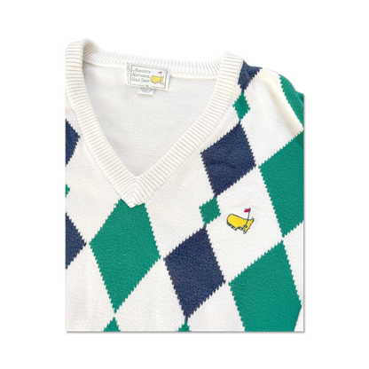 90's Masters Augusta National Argyle Knit Sweater