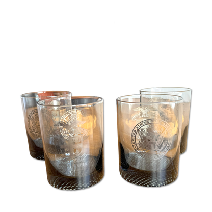 1970 U.S. Open Hazeltine National Golf Club Scotch Glasses (Set of 4)
