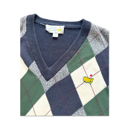 90's Masters Augusta National Argyle Knit Sweater
