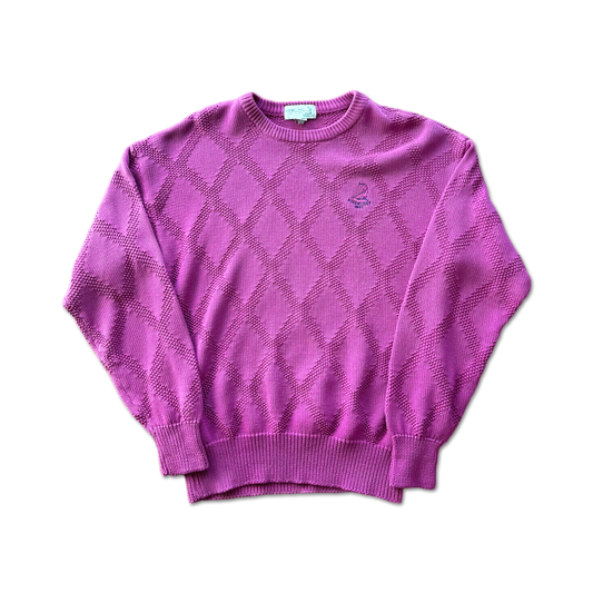 90's Pinehurst Diamond Knit Crewneck