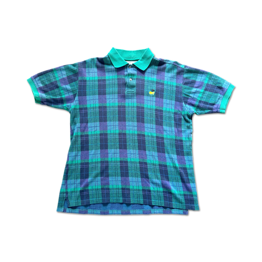 90's Masters Augusta National Plaid Polo