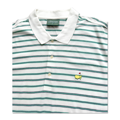 90's Masters Augusta National Striped Polo