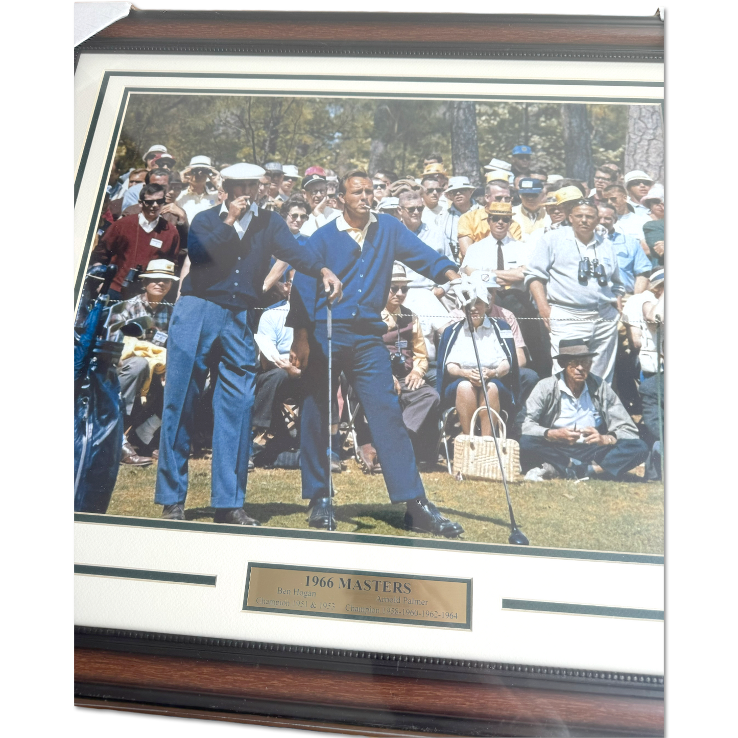 1966 Masters Arnold Palmer & Ben Hogan Framed Photo Print